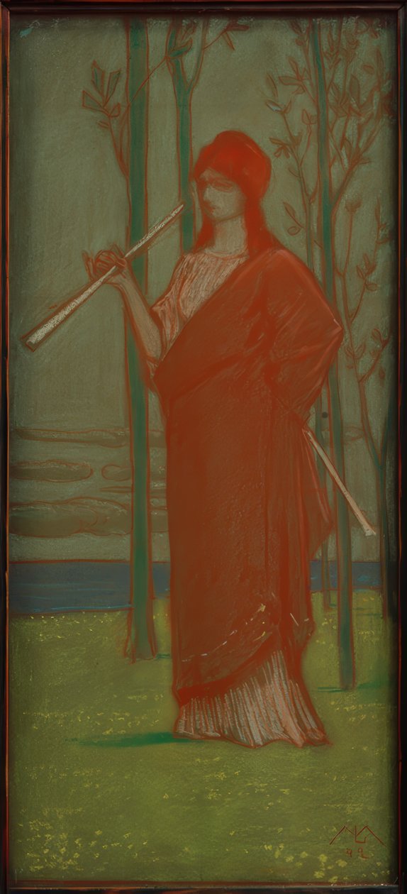 A Musa à beira-mar de Melchior Lechter