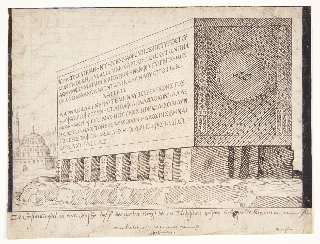 Um sarcófago em Constantinopla de Melchior Lorck