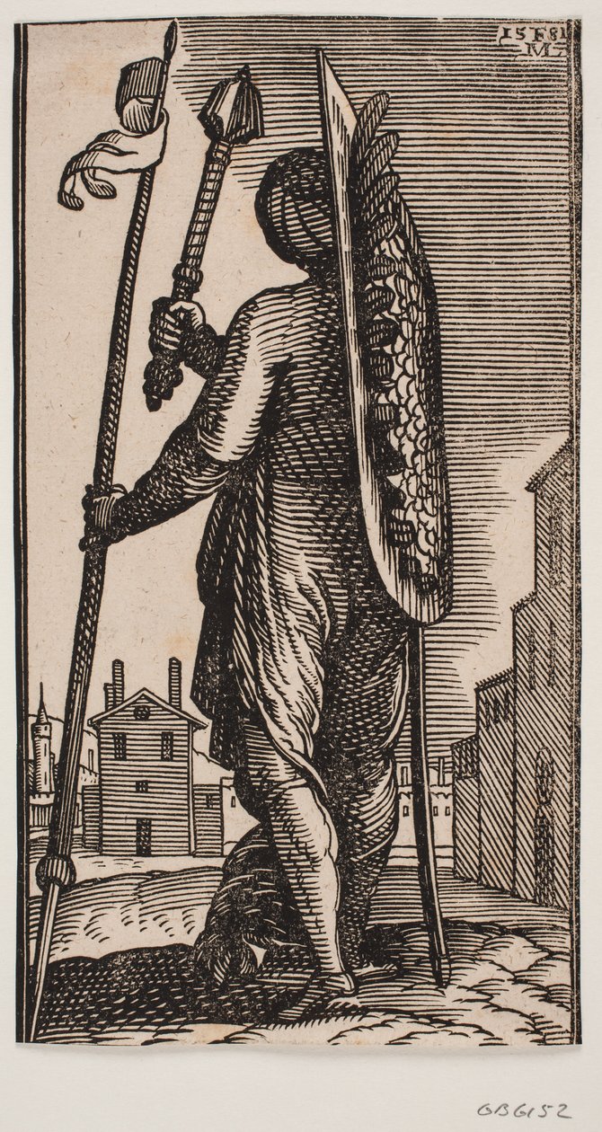 Um canalha visto de trás de Melchior Lorck
