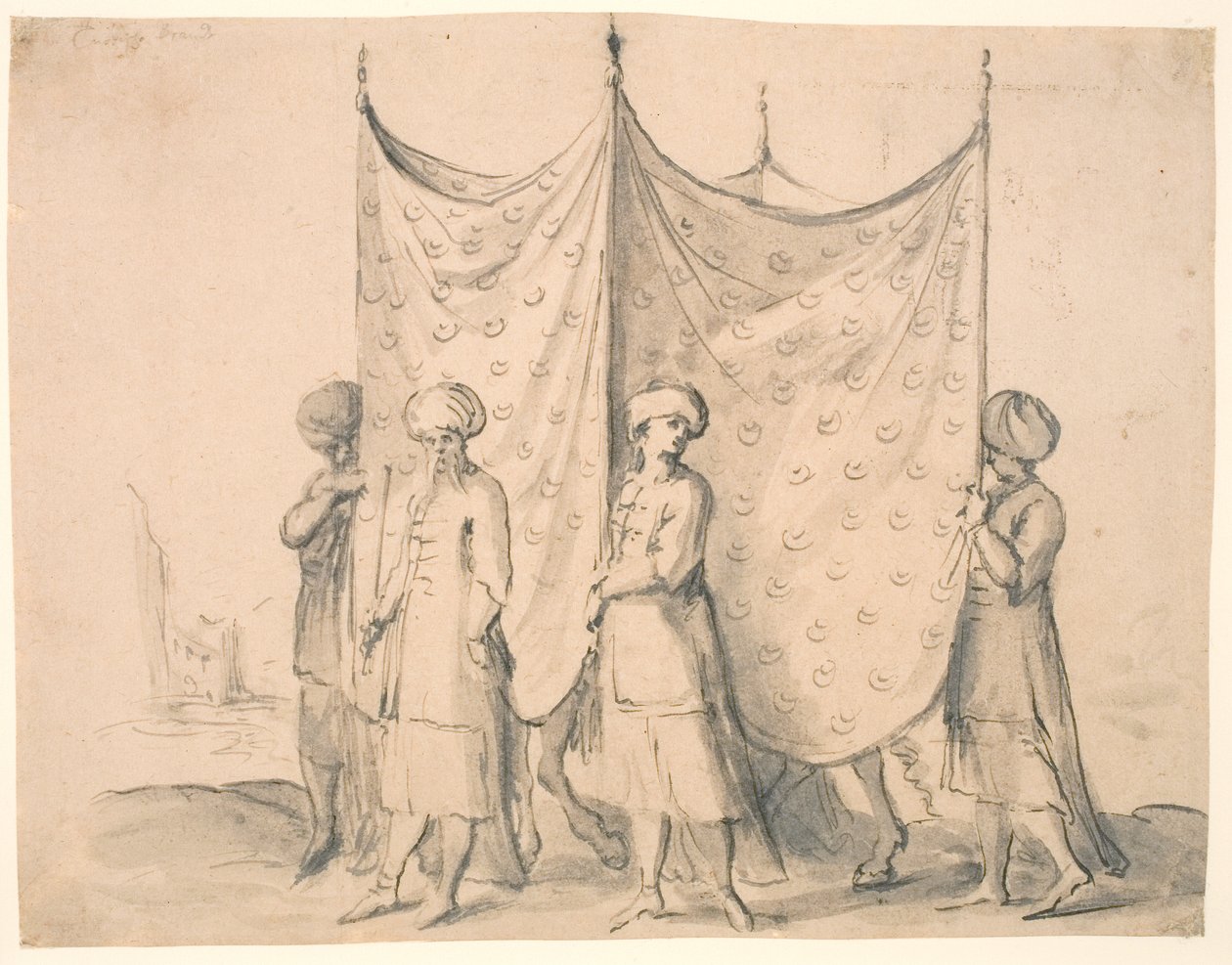 Uma noiva turca, montada a cavalo de Melchior Lorck