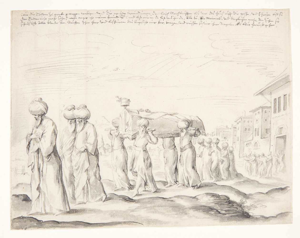 Um cortejo fúnebre turco de Melchior Lorck