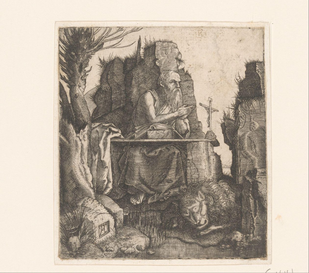 H. Hieronymus e o leão de Melchior Lorck