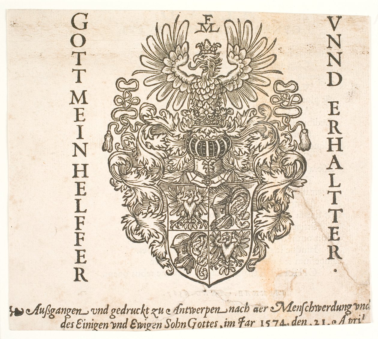 Brasão de Melchior Lorck de Melchior Lorck