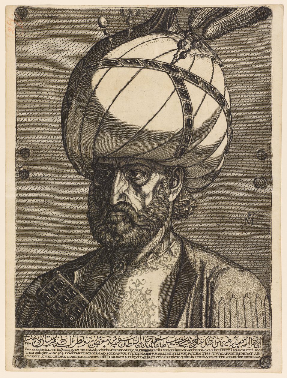 Retrato do Embaixador Persa Ismael de Melchior Lorck