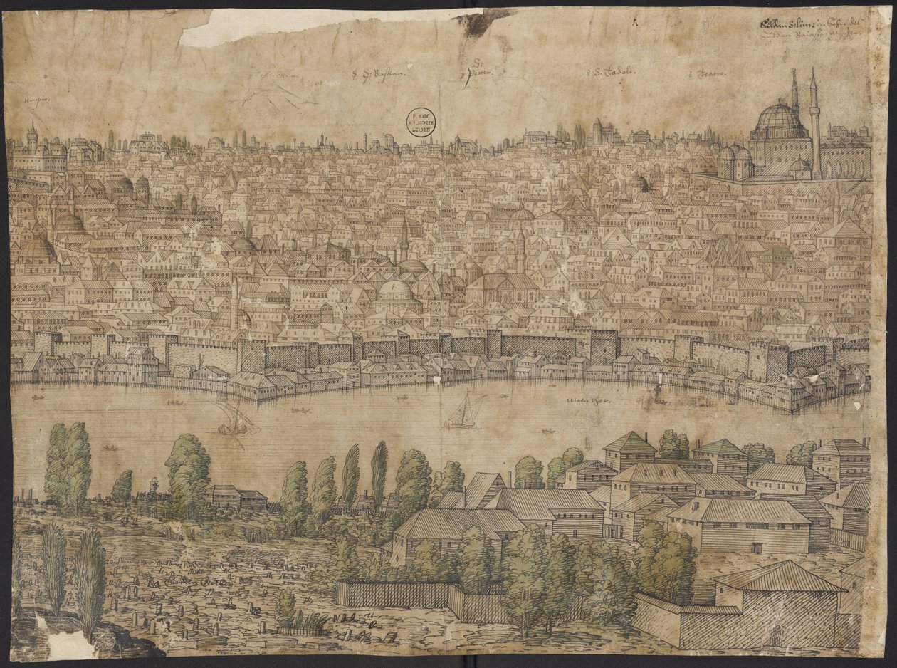 Prospecto de Constantinopla, Folha 14, Melchior Lorck, 1559 de Melchior Lorck