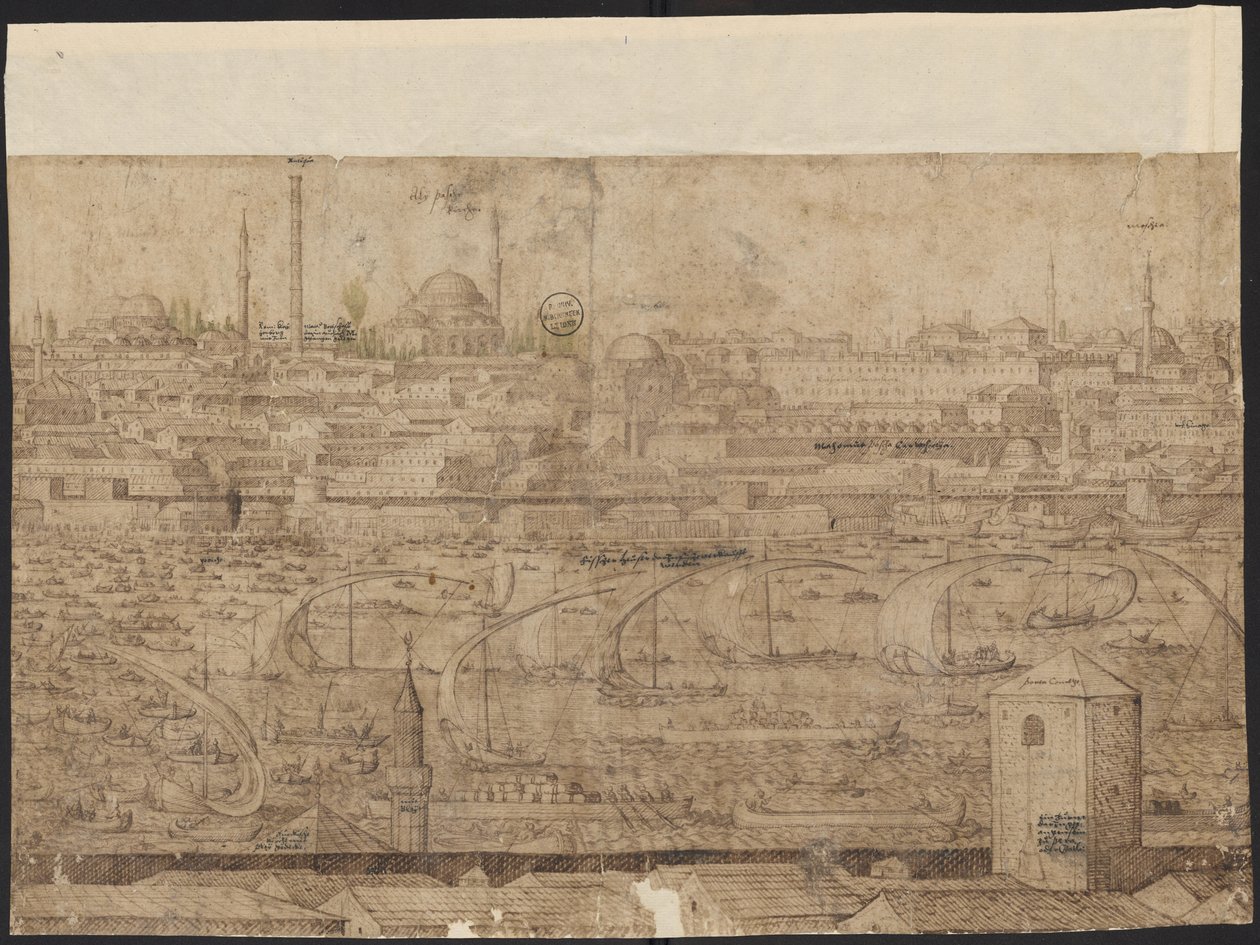  Prospecto de Constantinopla, Folha 8, Melchior Lorck, 1559 de Melchior Lorck