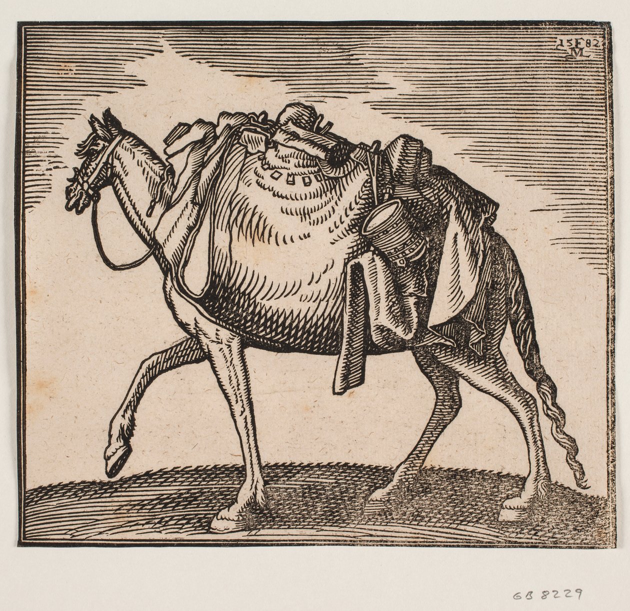 Cavalo muito embalado de Melchior Lorck