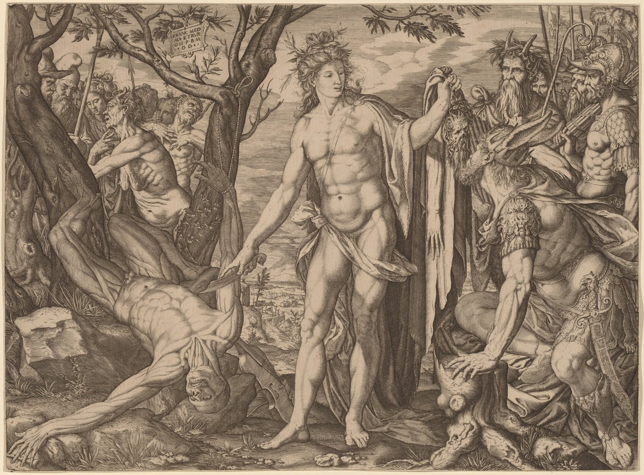 Apolo e Marsias de Melchior Meier