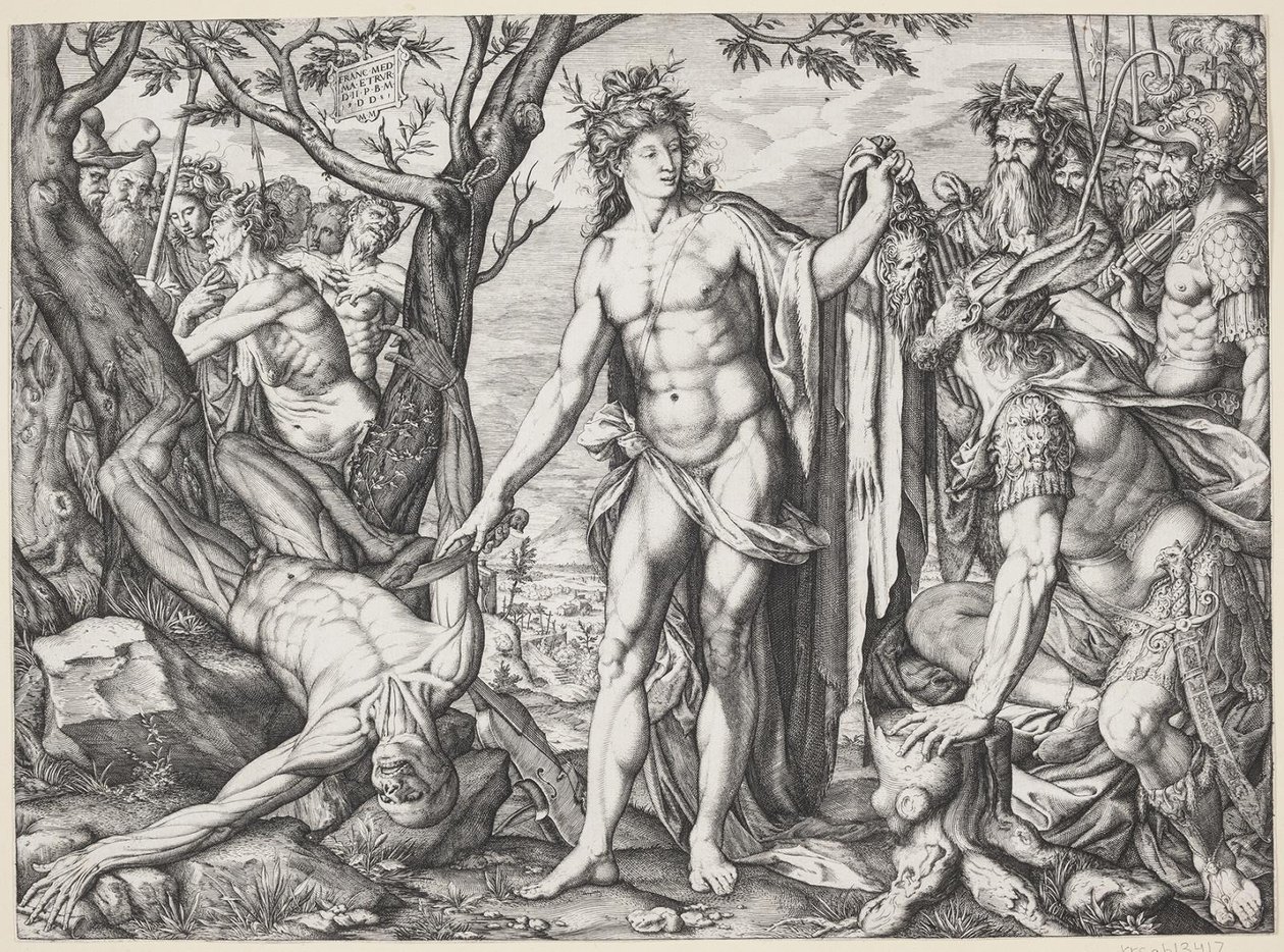 Apolo e Marsias de Melchior Meier