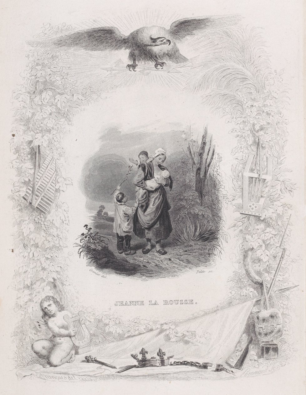 Jeanne, a ruiva, de The Songs of Béranger, 1829. de Melchior Peronard