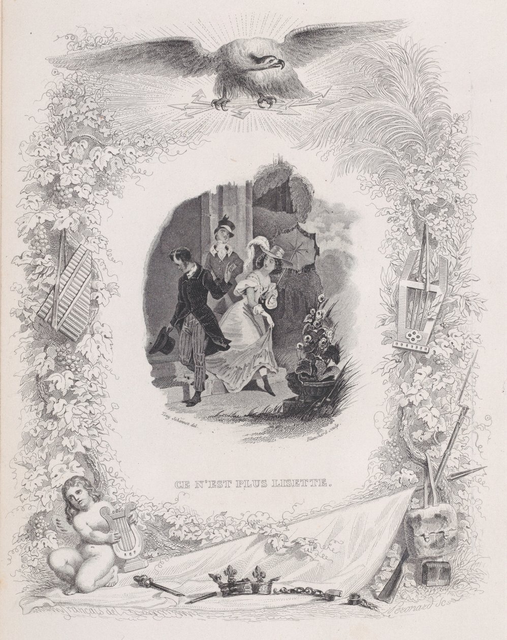 É a No Longer Lisette, de The Songs of Béranger, 1829. Os Criadores: Melchior Péronard, Auguste Blanchard I. de Melchior Péronard, Auguste Blanchard I