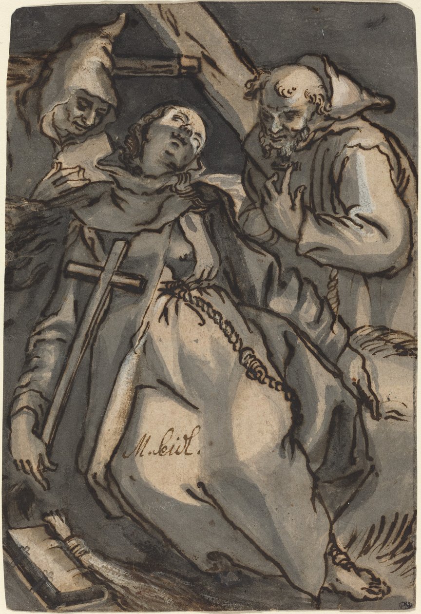 Santa Eufrosina de Melchior Steidl after Abraham Bloemaert