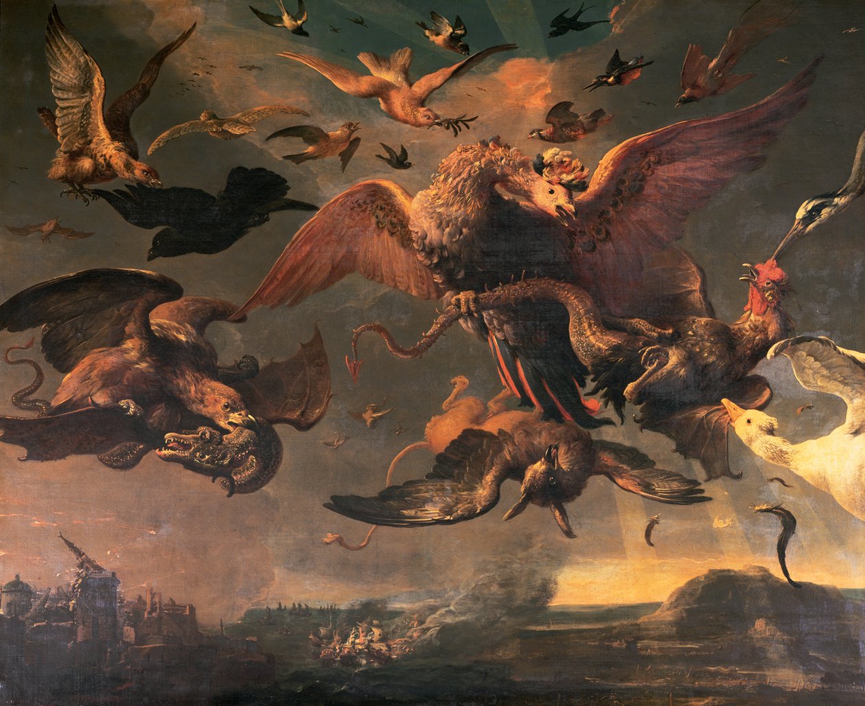 Guerras das Terras Baixas de Guilherme III (ver também 143659) de Melchior de Hondecoeter
