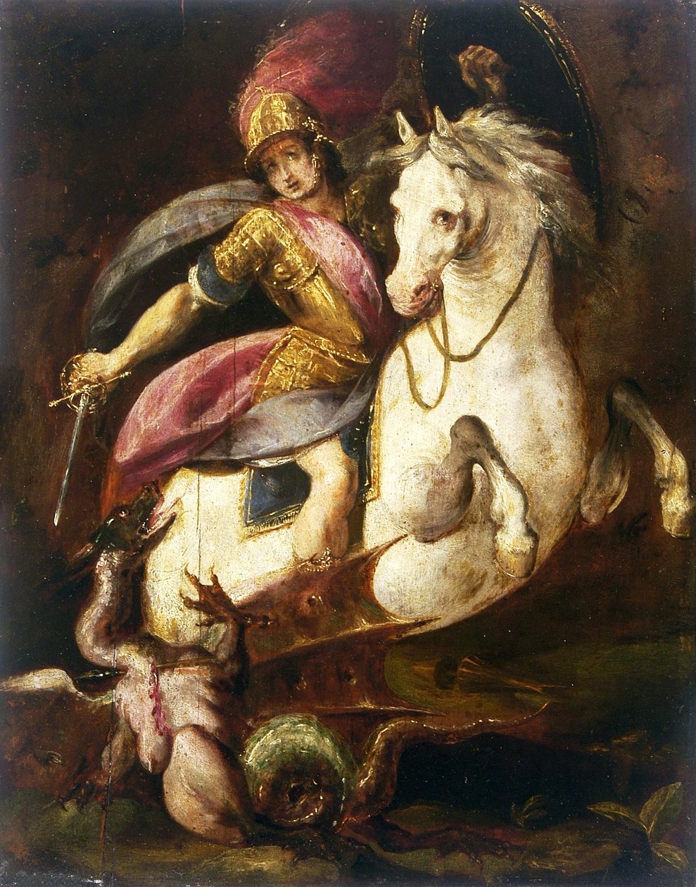 São Jorge e o Dragão. de Melchiorre Gherardini