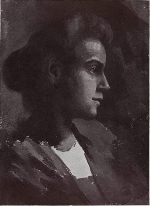 Um estudante de retrato de Melita Rojic