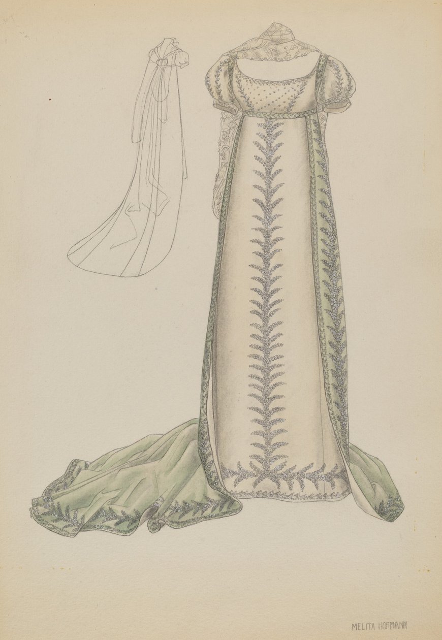 Court Dress, c. 1936. de Melita Hofmann
