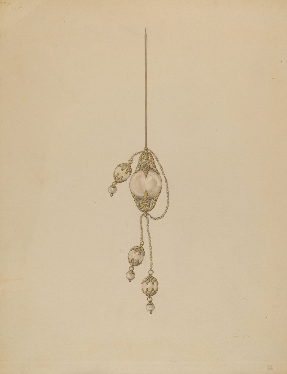 Ornamento Capilar, c. 1937. de Melita Hofmann