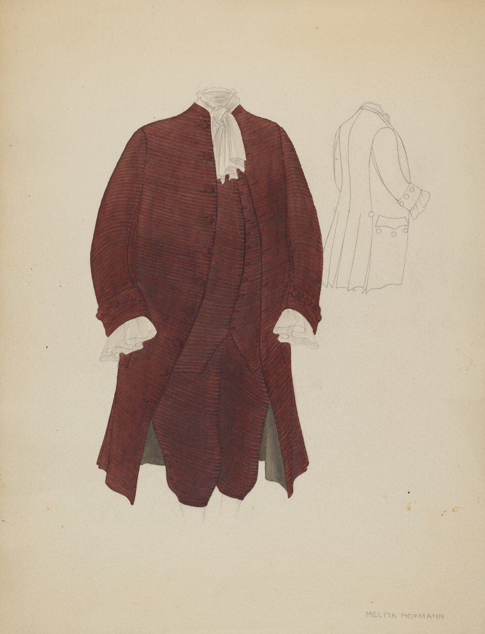 Traje do Homem, c. 1936. de Melita Hofmann