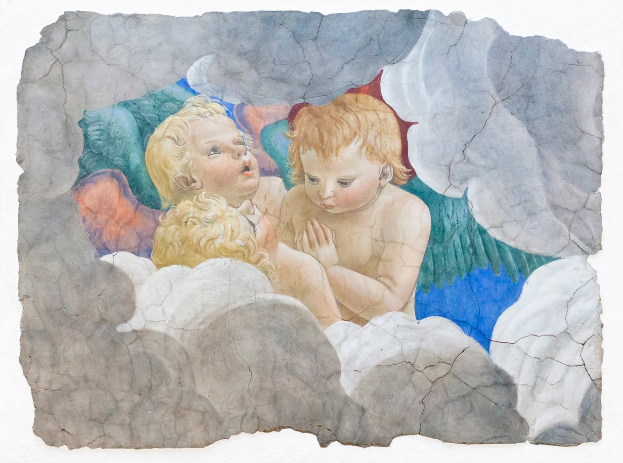 Querubins, por volta de 1480 de Melozzo da Forli