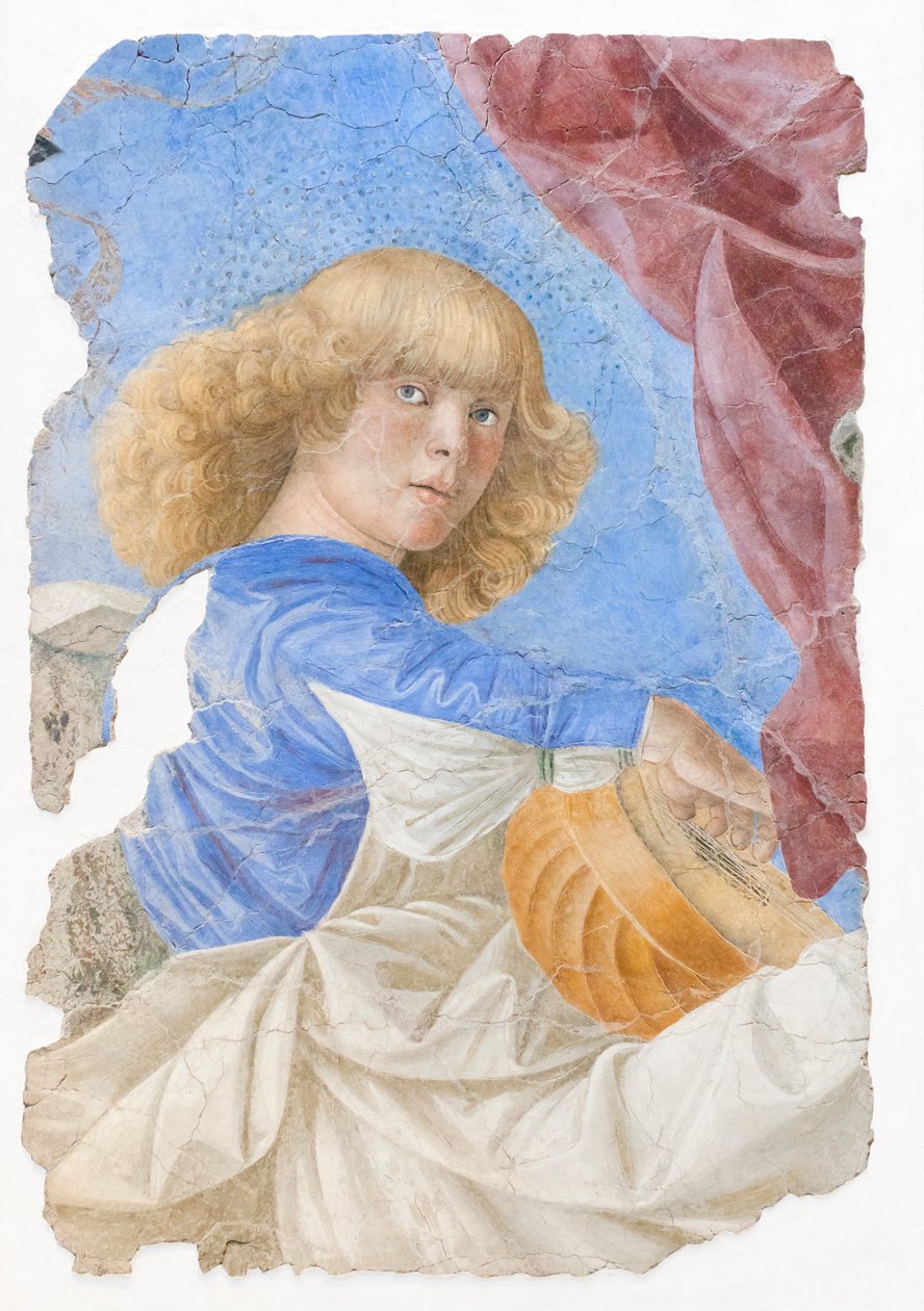 Anjos que fazem música, por volta de 1480 (fresco) de Melozzo da Forli