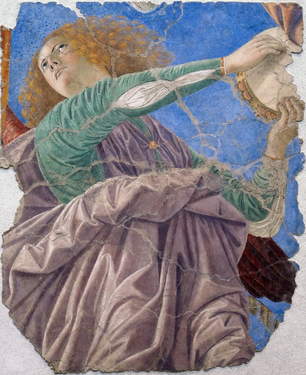 Anjo músico de Melozzo da Forli, c.1480 (fresco) de Melozzo da Forli