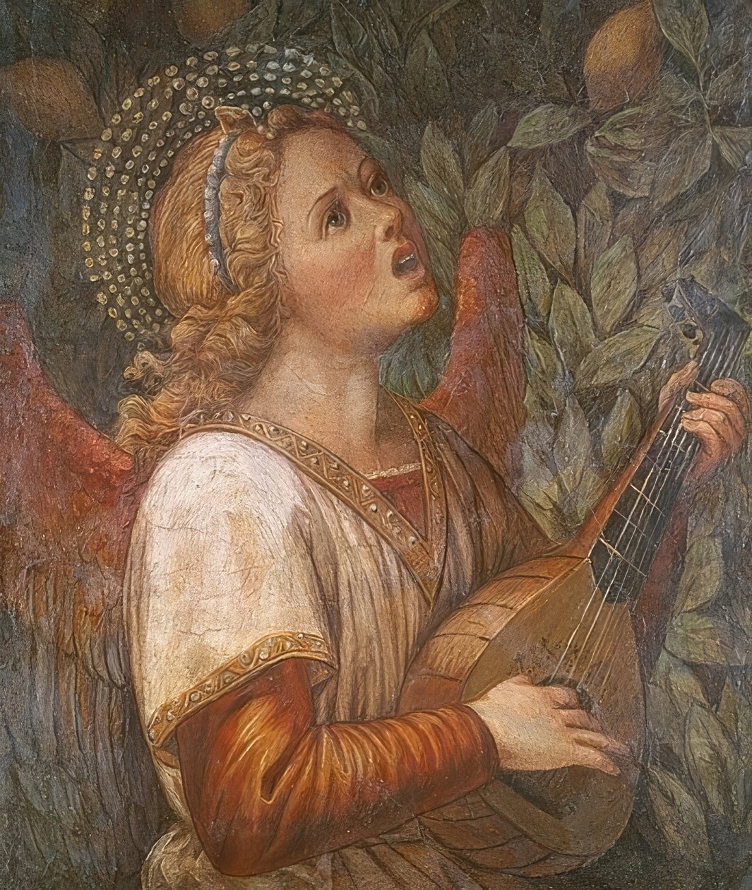 Anjo fazendo música de Melozzo da Forli