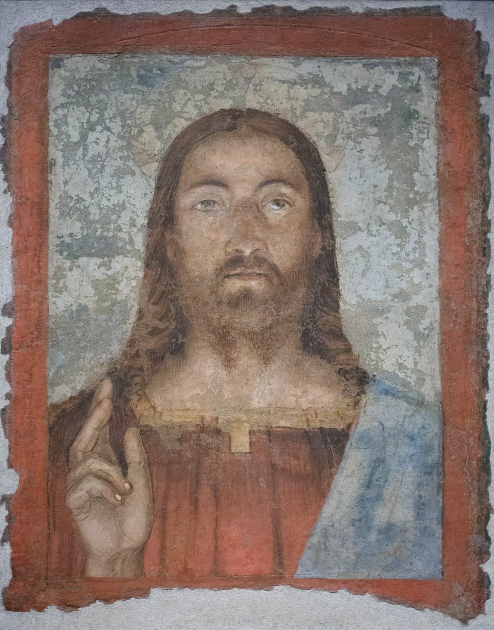 Salvator mundi, c.1476-80 (fresco destacado) de Melozzo da Forli