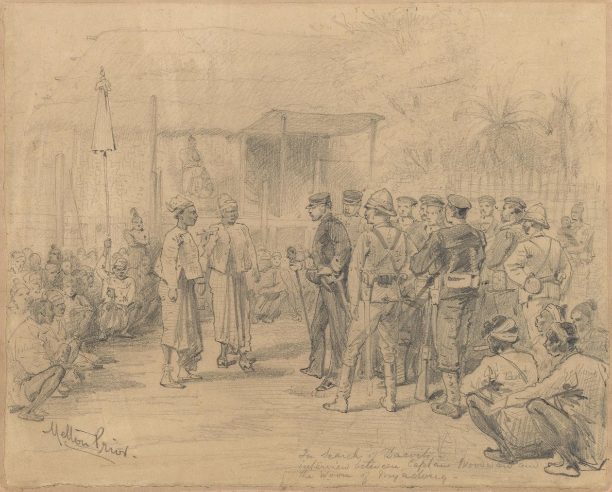 Em busca de Dacoits, c.1885 de Melton Prior