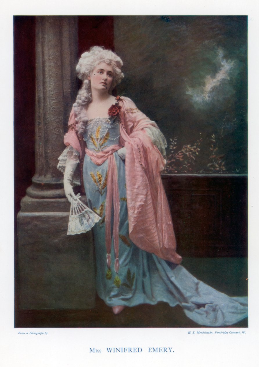 Winifred Emery, actriz inglesa, 1901. de Mendelssohn