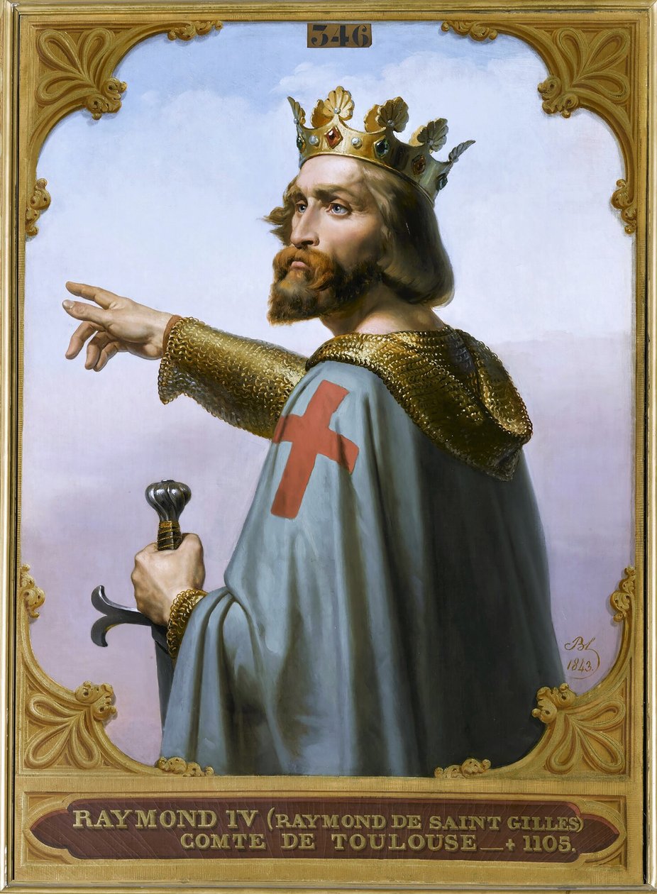 Raymond IV, Conde de Toulouse, chamado Raymond de Saint-Gilles , 1843. de Merry Joseph Blondel