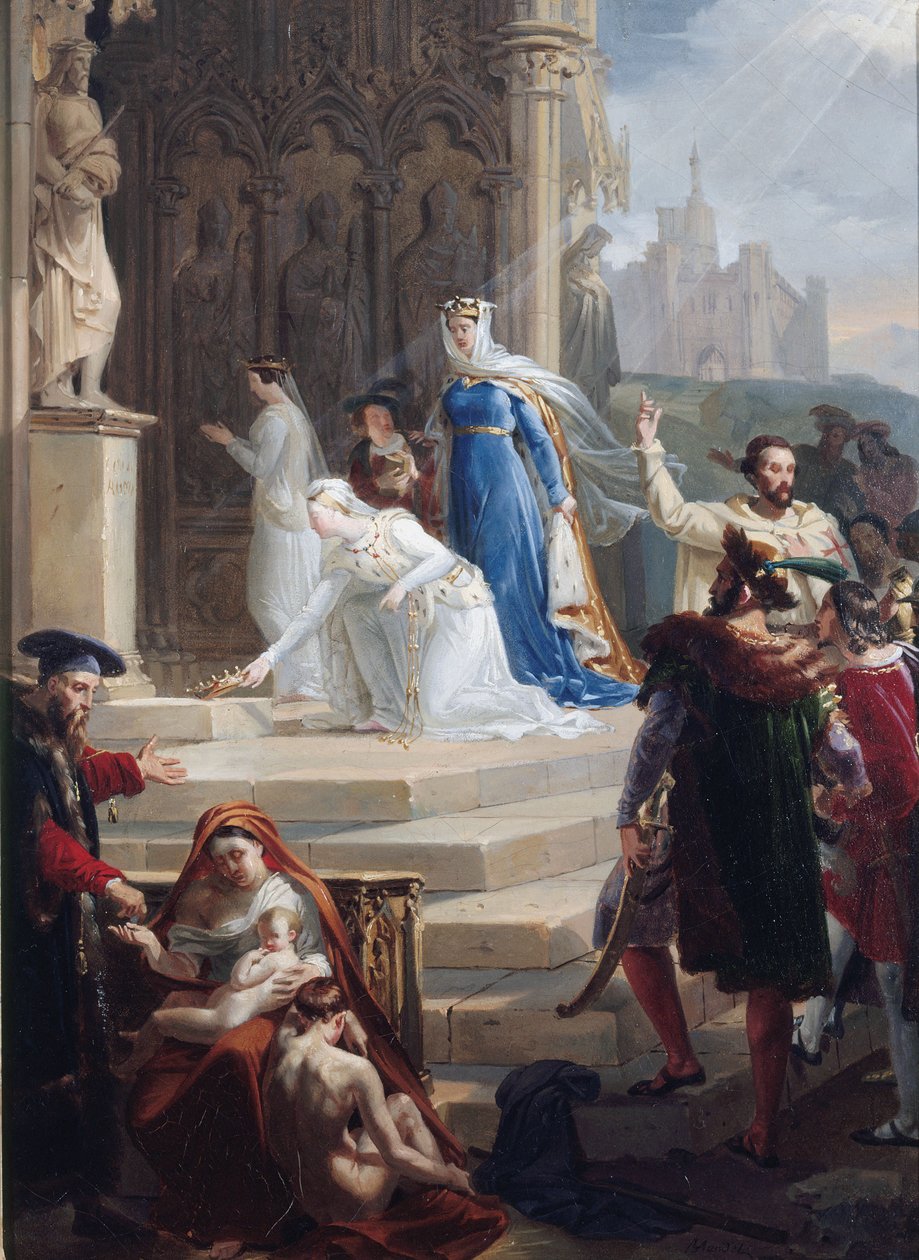 Santa Isabel Rainha da Hungria de Merry Joseph Blondel