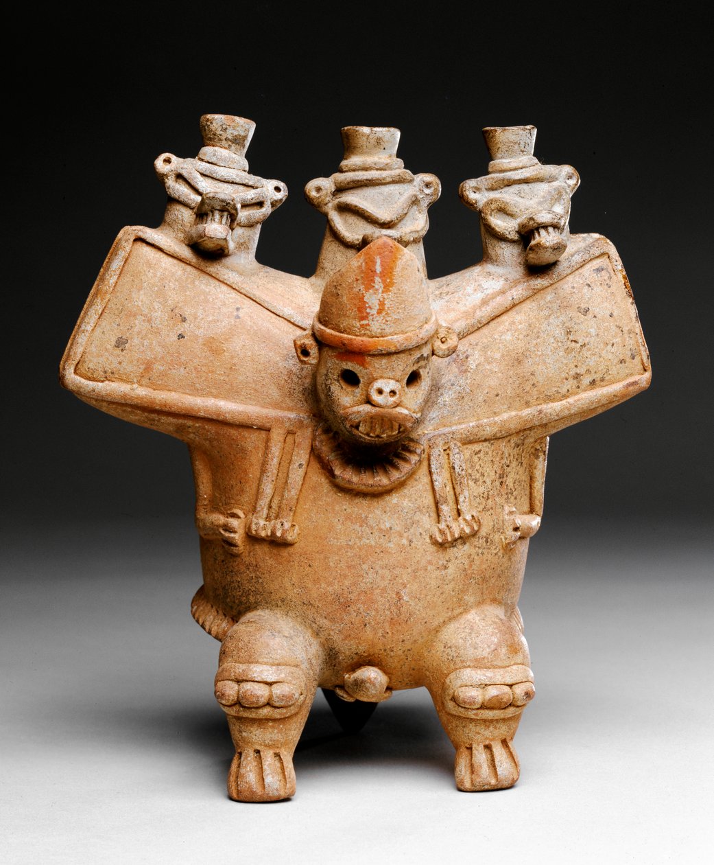 Apito de efígie, Guanacaste, 300-500 (cerâmica) de Mesoamerican