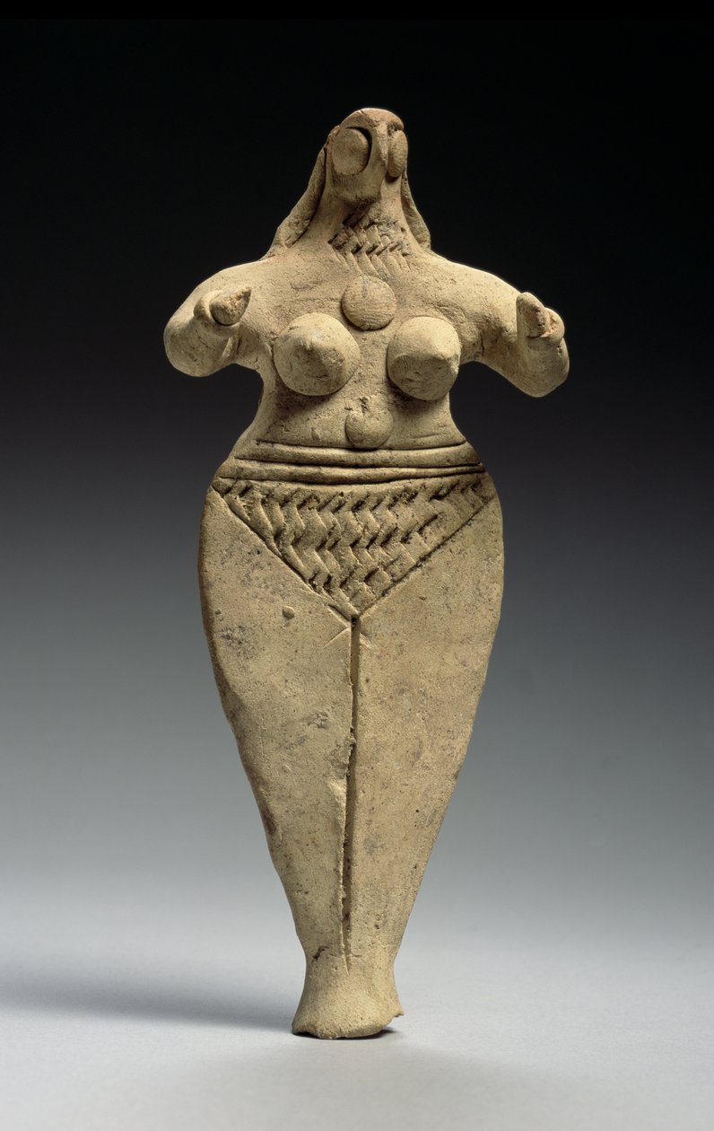 Figura feminina, acádia, 3ª dinastia de Ur, c.2334-2004 aC (terracota) de Mesopotamian