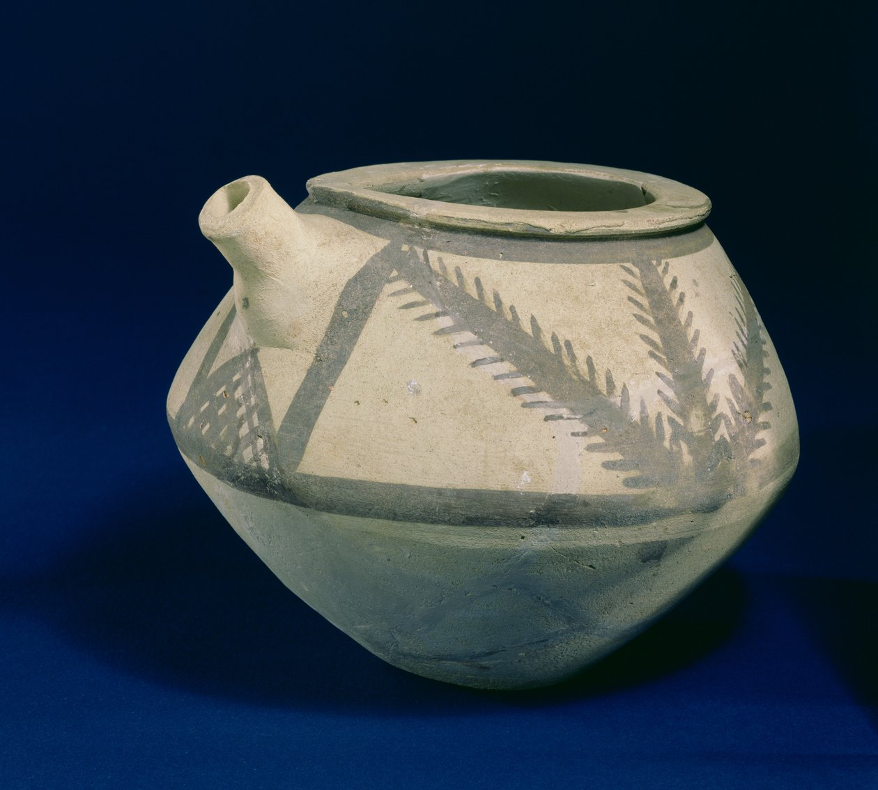 Embarcação de Jorro de Jamdat Nasr, Iraque, 3000-2850 aC (cerâmica pintada) de Mesopotamian