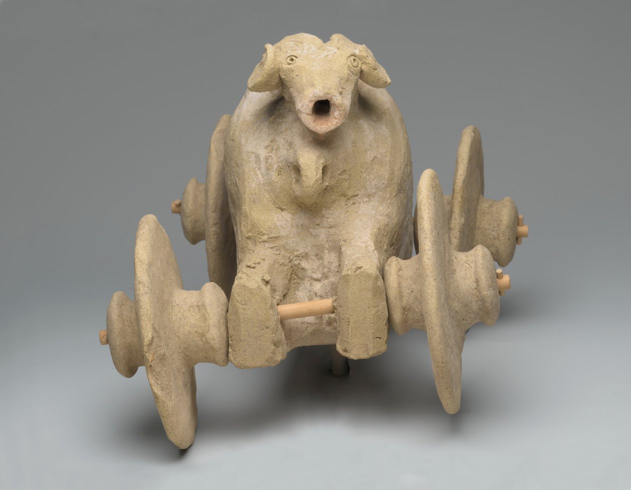 Carrinho de modelo (terracota) de Mesopotamian