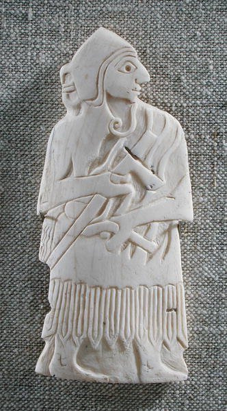 Chefe guerreiro, Mari; c. 2500 aC (shell) (ver também 326736) de Mesopotamian
