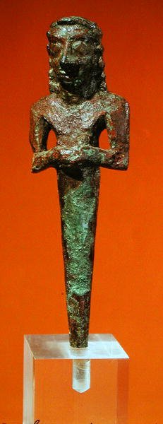 Pino de fundação, de Tello (Ancient Girsu) c.2800-2300 BC (bronze) de Mesopotamian Mesopotamian