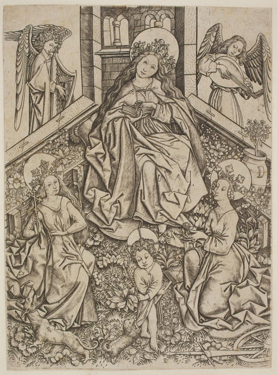 Maria com o Menino Jesus, Santa Margarida e Santa Catarina de Mester ES