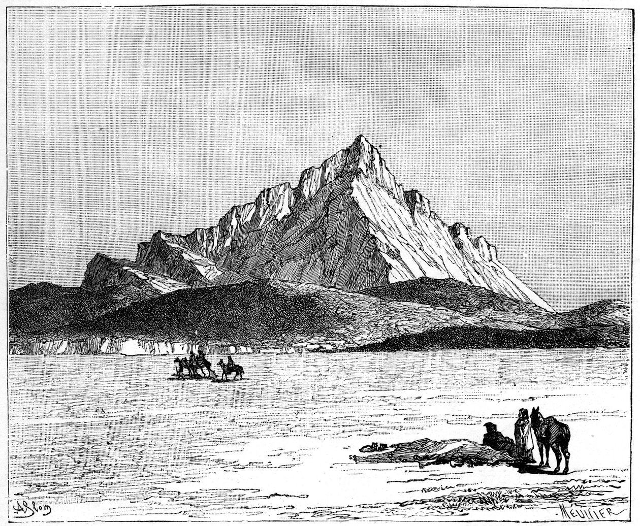 O Jebel Zaghwan, c1890 de Meunier