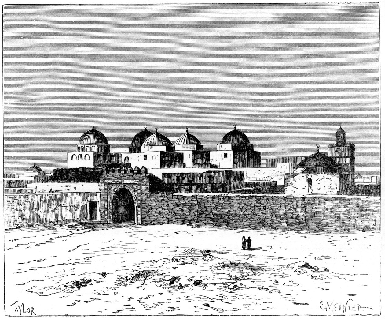 A mesquita das espadas, Kairwan, c1890 de Meunier