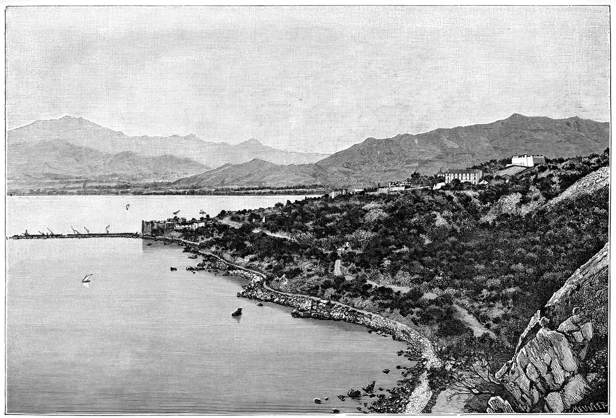 Vista da Baía de Stora, c1890 de Meunier