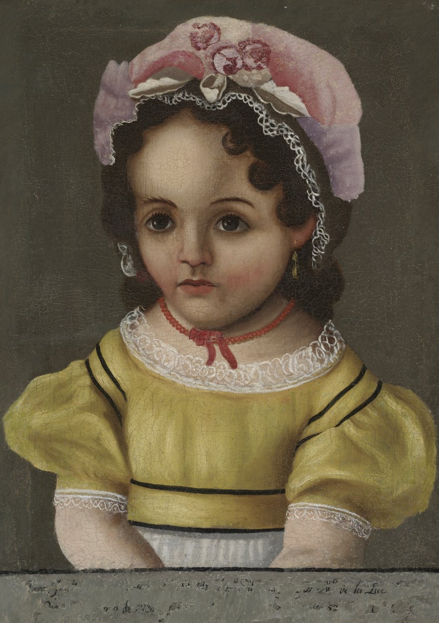 Retrato de uma criança, c.1880 de Mexican School