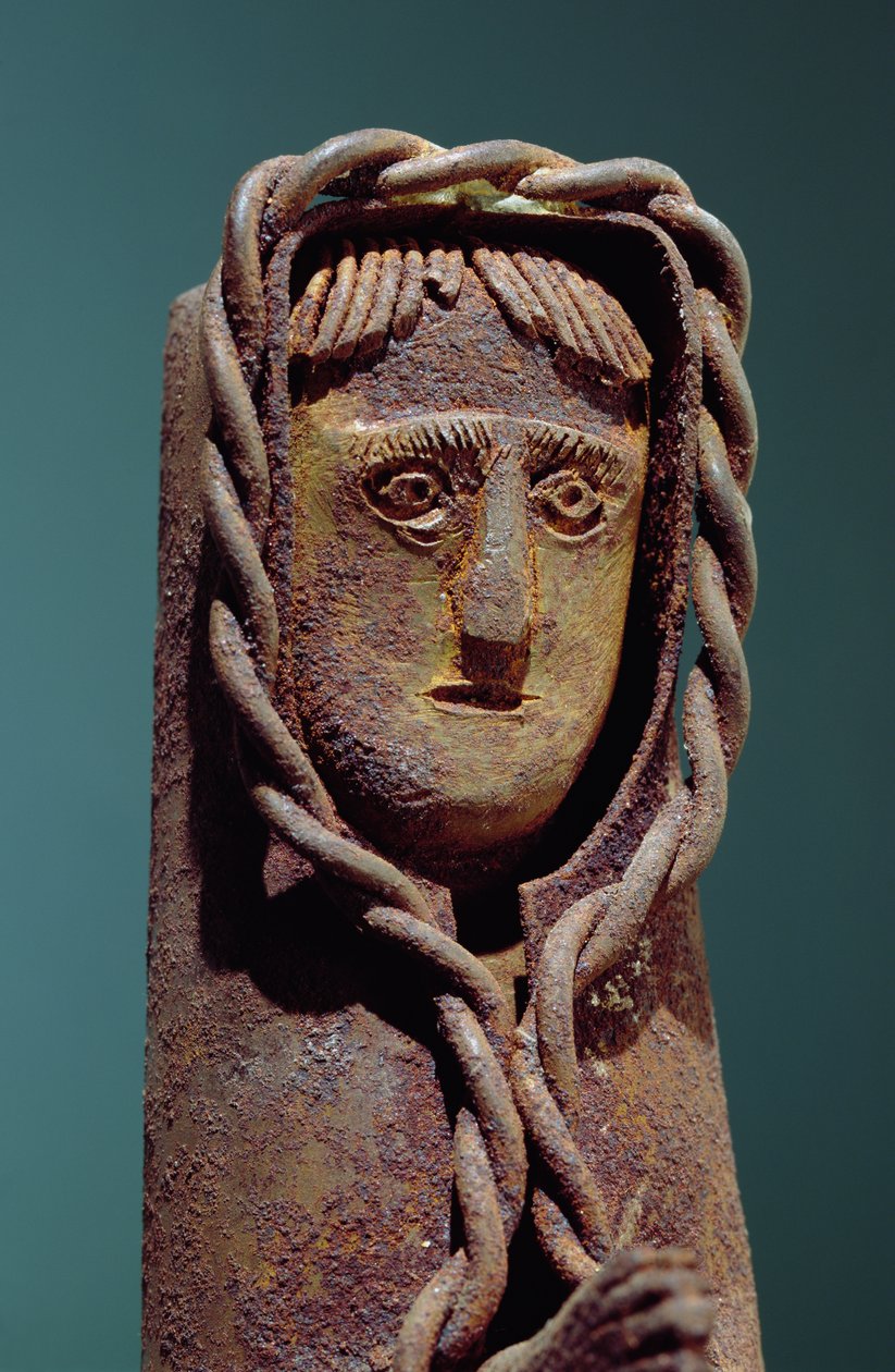 Castiçal com a figura de Jesus (metal) (pormenor de 229281) de Mexican School