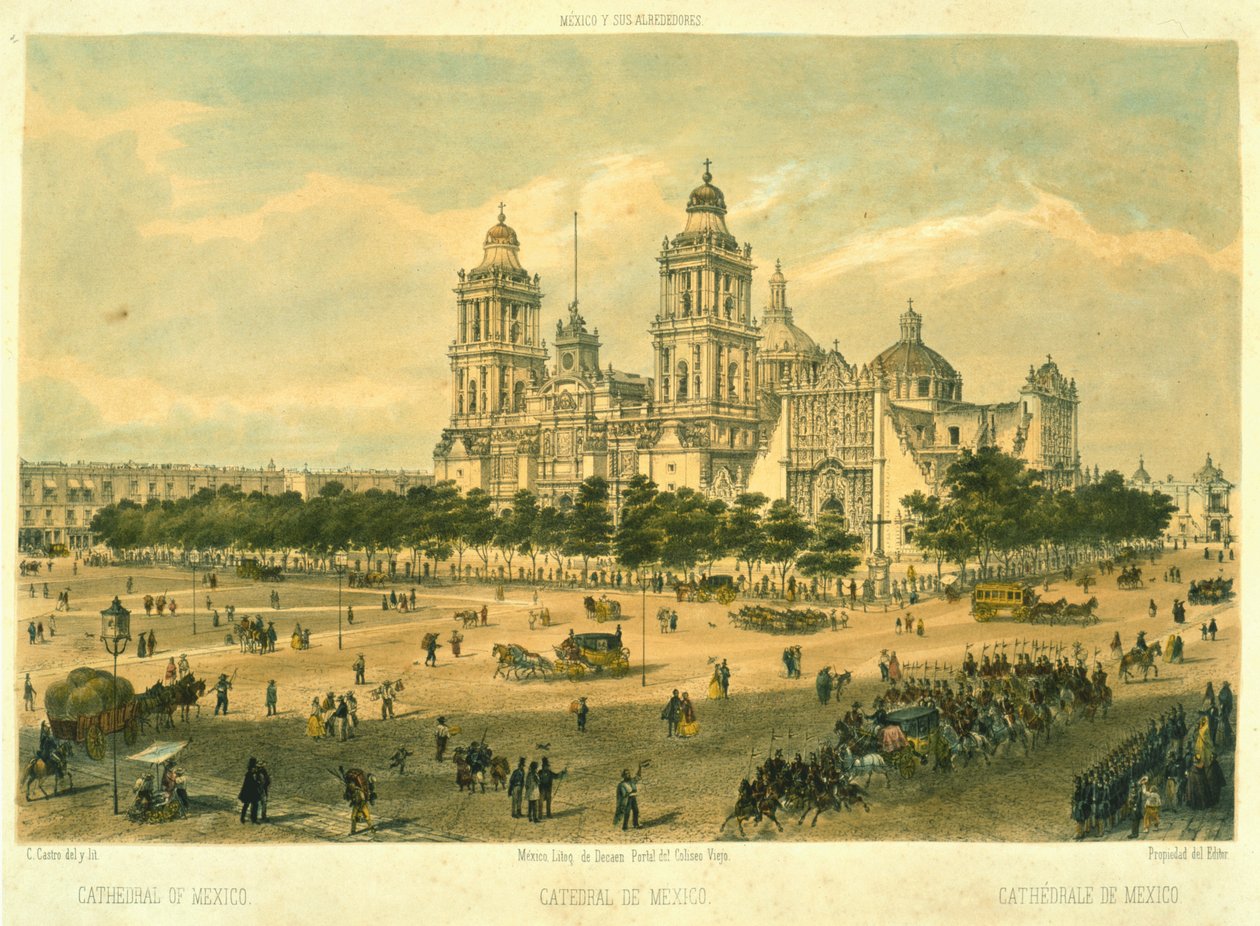 Catedral do México de Mexican School