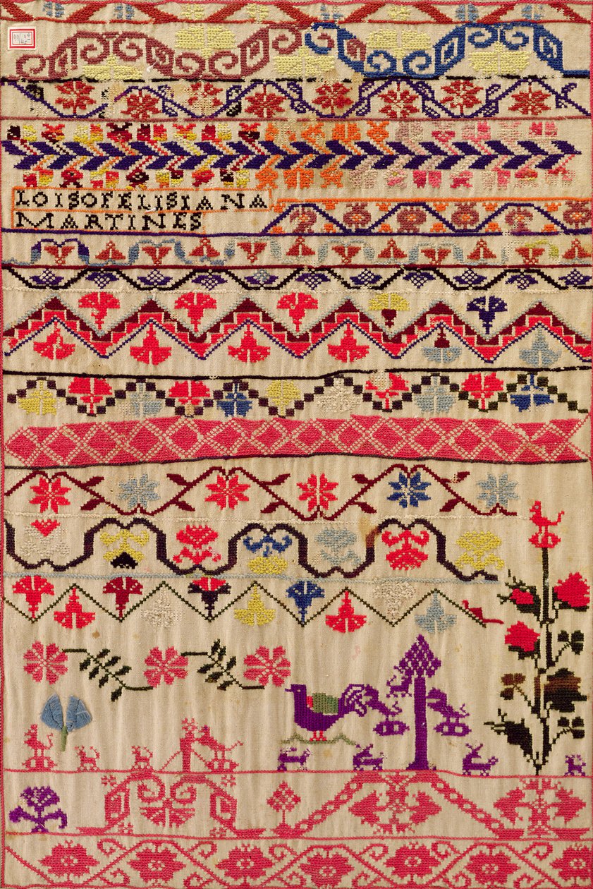 Amostrador de bordados (algodão) de Mexican School