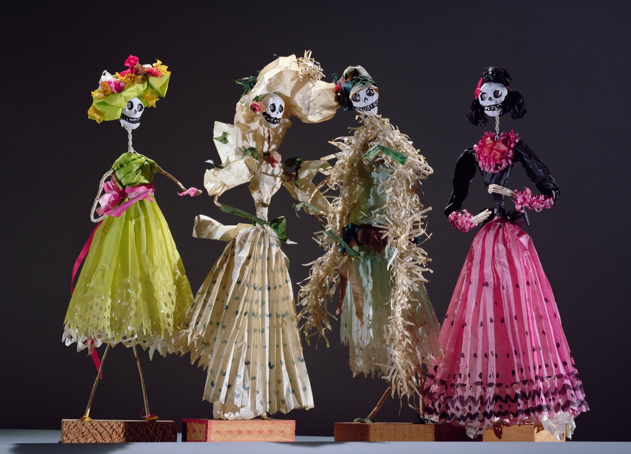 Senhoras do Dia dos Mortos, de Oaxaca de Mexican School