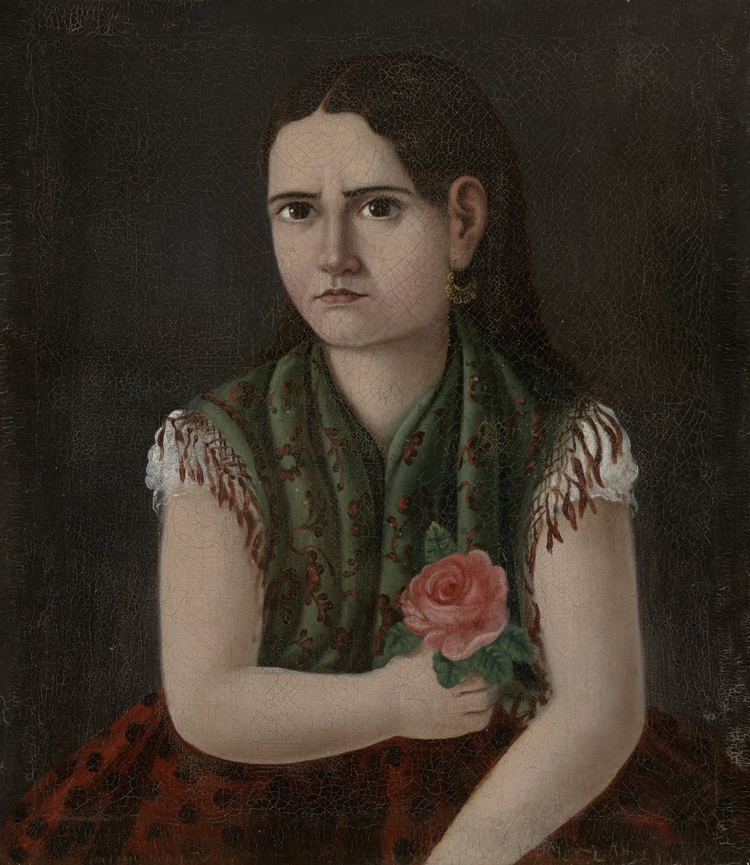 Retrato de uma mulher, c.1880 de Mexican School