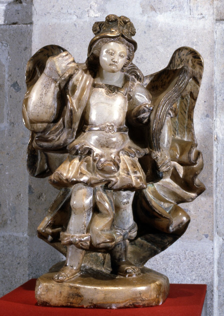 Estátua de São Miguel (alabastro) de Mexican School