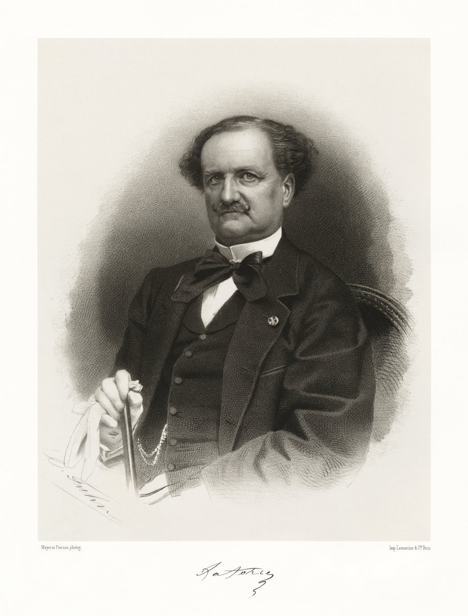 Auguste Luc Nompar Gaumont Duque da Forja, 1865-66 de Meyer and Pierson