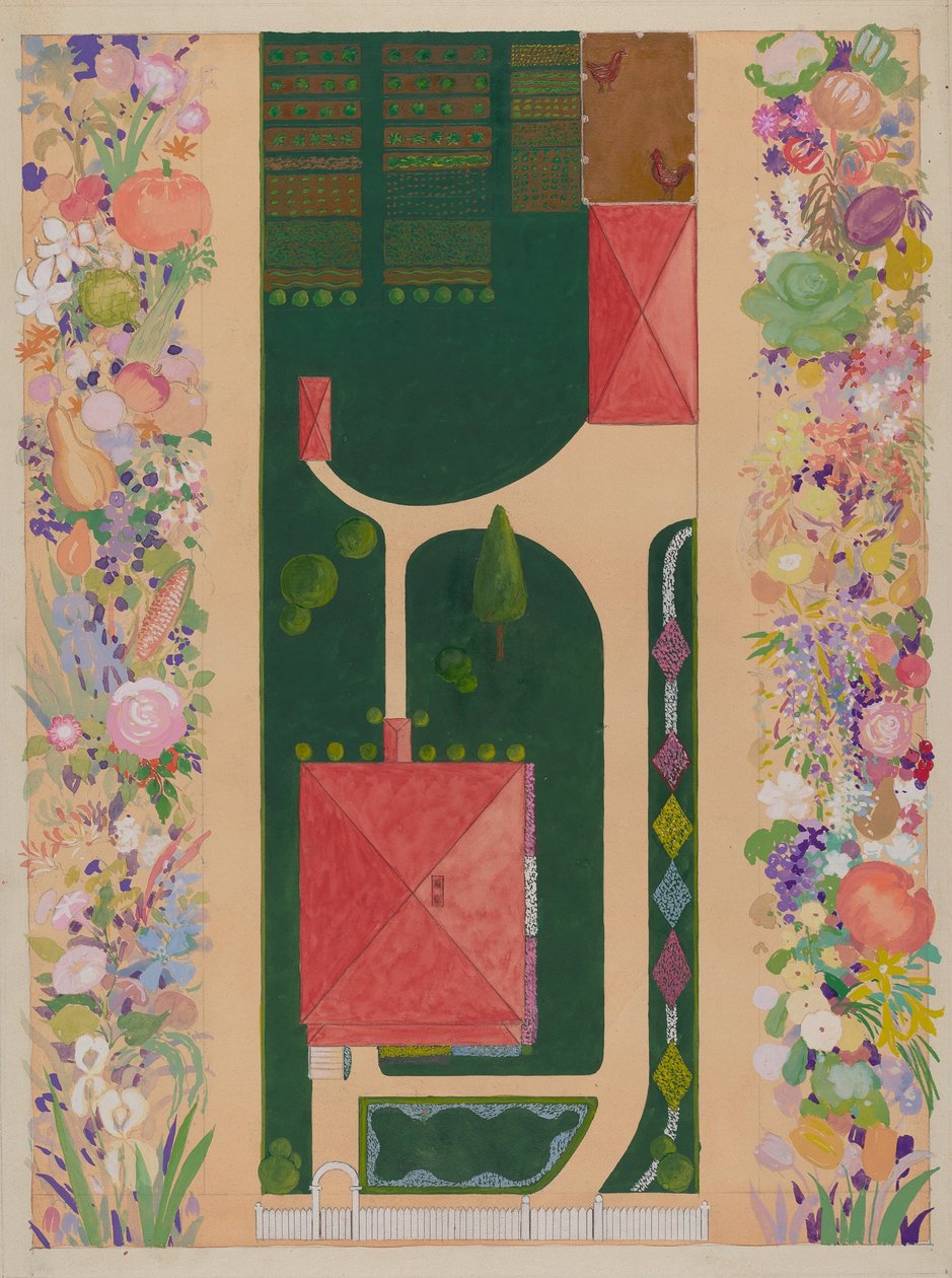 Casa e Jardim de Samuel Harrison, c. 1936. de Meyer Goldbaum
